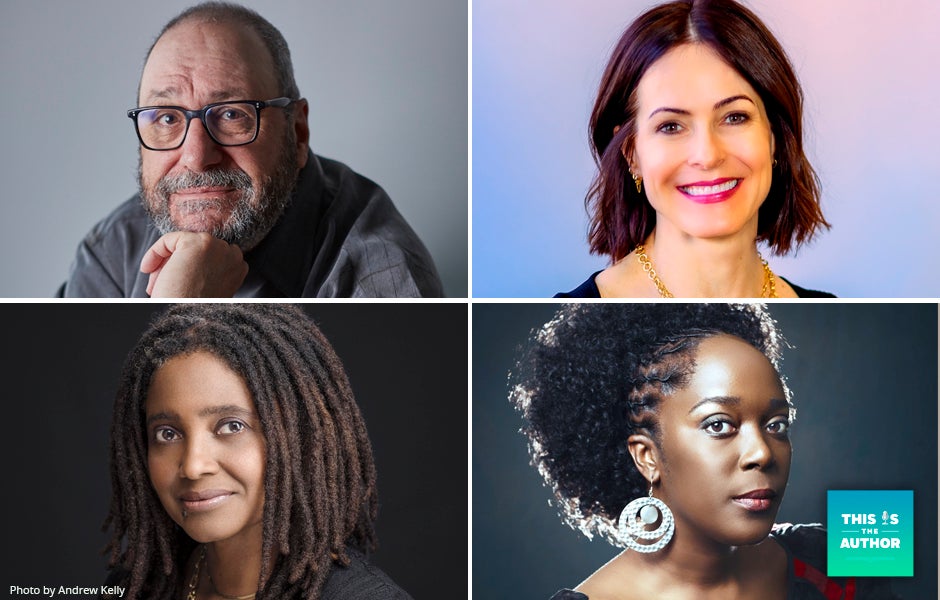 This Is the Author S8 E41: Images of Joe Nocera and Bethany McLean, Tracy K. Smith, and Lesley-Ann Noel
